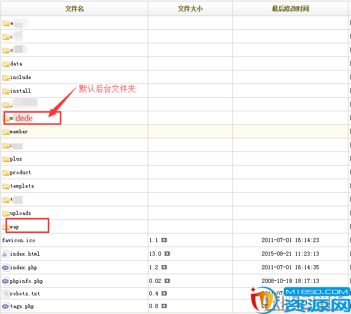dede根目录后台目录